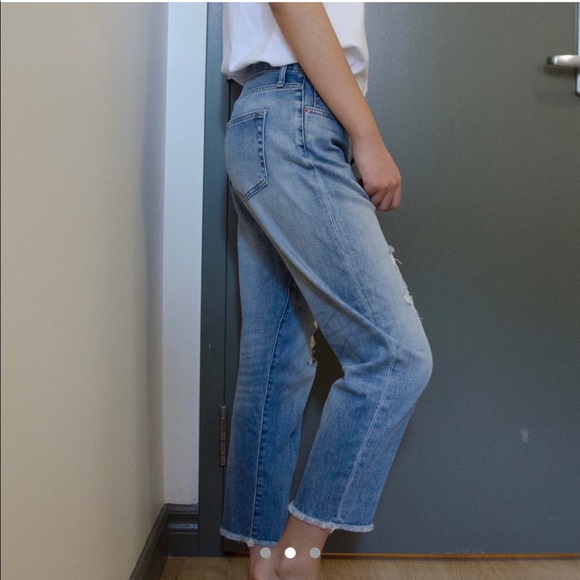 Destroyed cropped fit boyfriend jeans - Picture 4 of 5